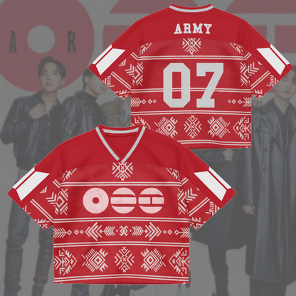Traditional Arirang World Tour BTS Mixed Mesh Jersey