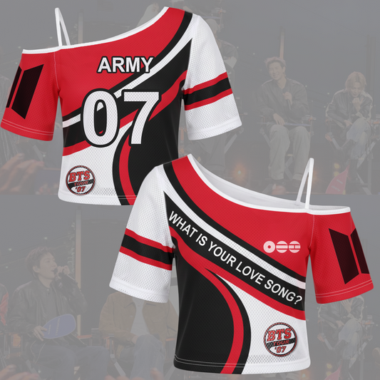 BTS What Is Your Love Song Off Shoulder Mesh Gift For Fans