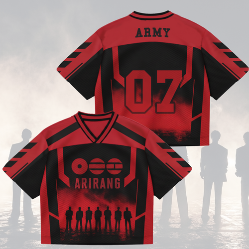 Arirang BTS World Tour Mixed Mesh Jersey Gifts For Lovers