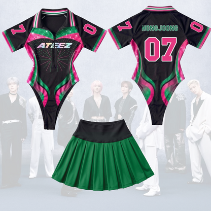 FlexFit Ateez Golden Hour Part 5 Full Jersey Bodysuit Set Fan Edition