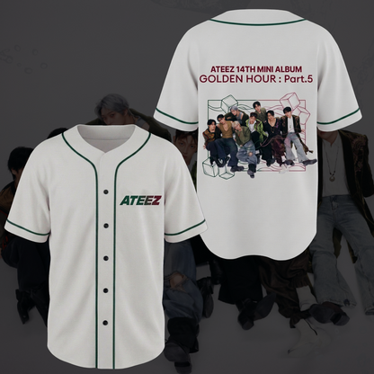 Ateez Golden Hour Mini Album 14th  Baseball Jersey Fan Edition