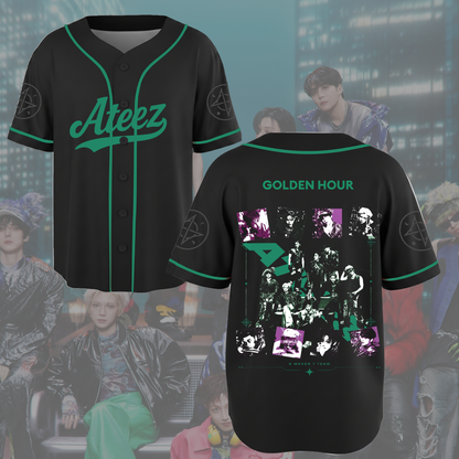 Mean Boys Ateez Golden Hour Part 5 Concert Baseball Jersey Fan Edition