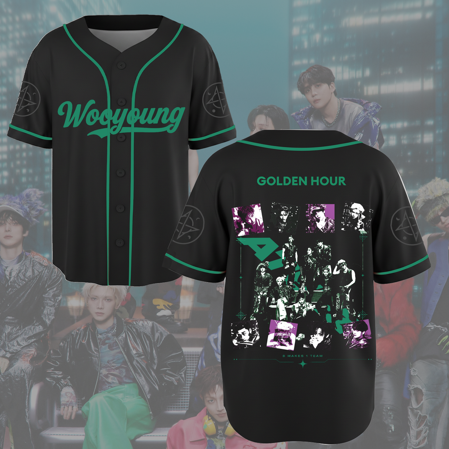 Mean Boys Ateez Golden Hour Part 5 Concert Baseball Jersey Fan Edition