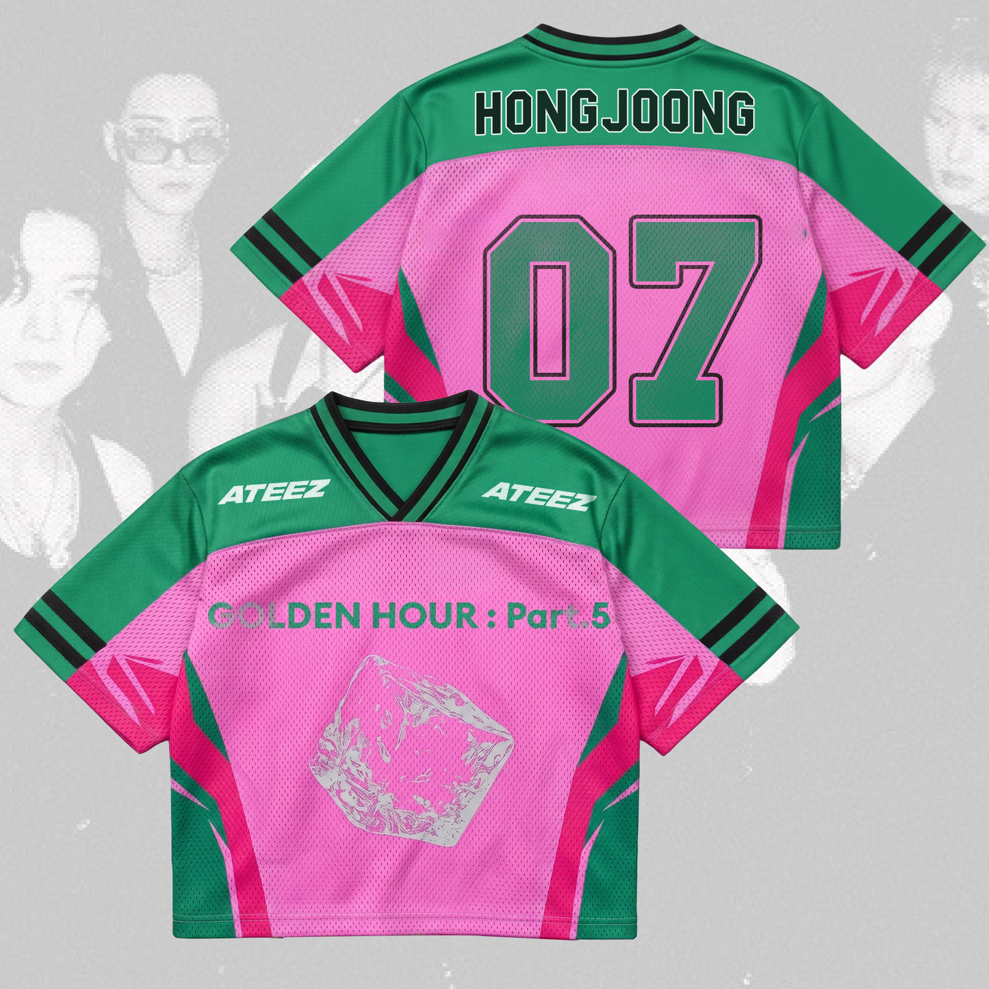 Genesis Golden Hour Part 5 ATEEZ Album Mixed Mesh Jersey