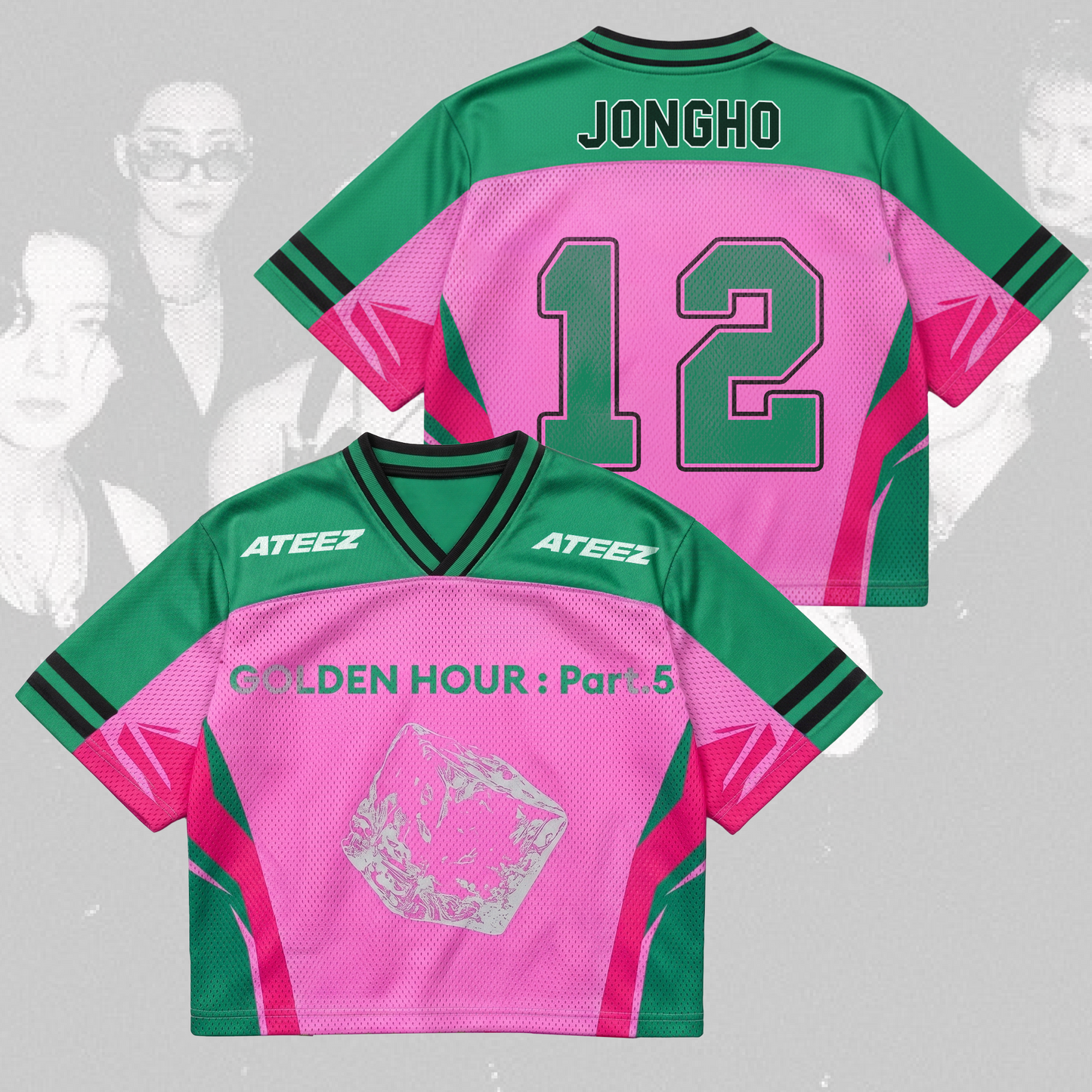Genesis Golden Hour Part 5 ATEEZ Album Mixed Mesh Jersey