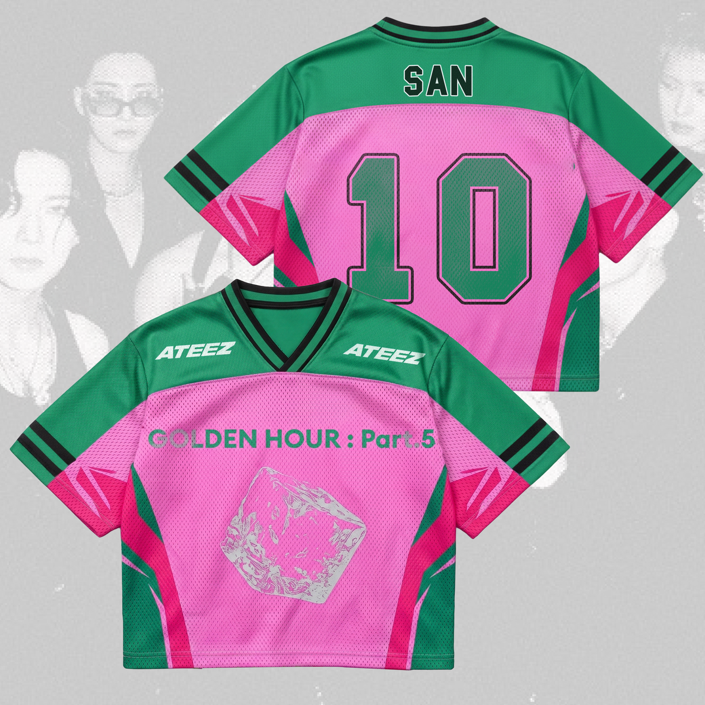 Genesis Golden Hour Part 5 ATEEZ Album Mixed Mesh Jersey