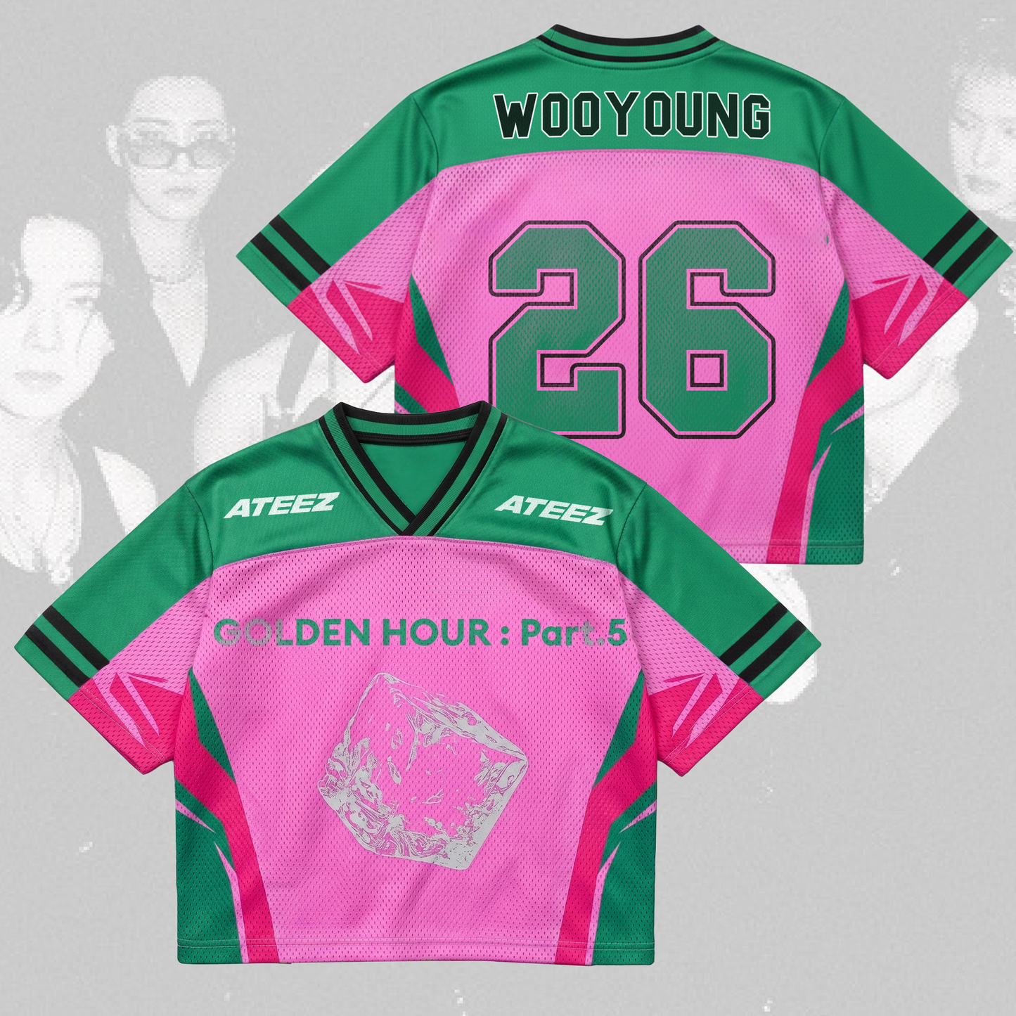 Genesis Golden Hour Part 5 ATEEZ Album Mixed Mesh Jersey