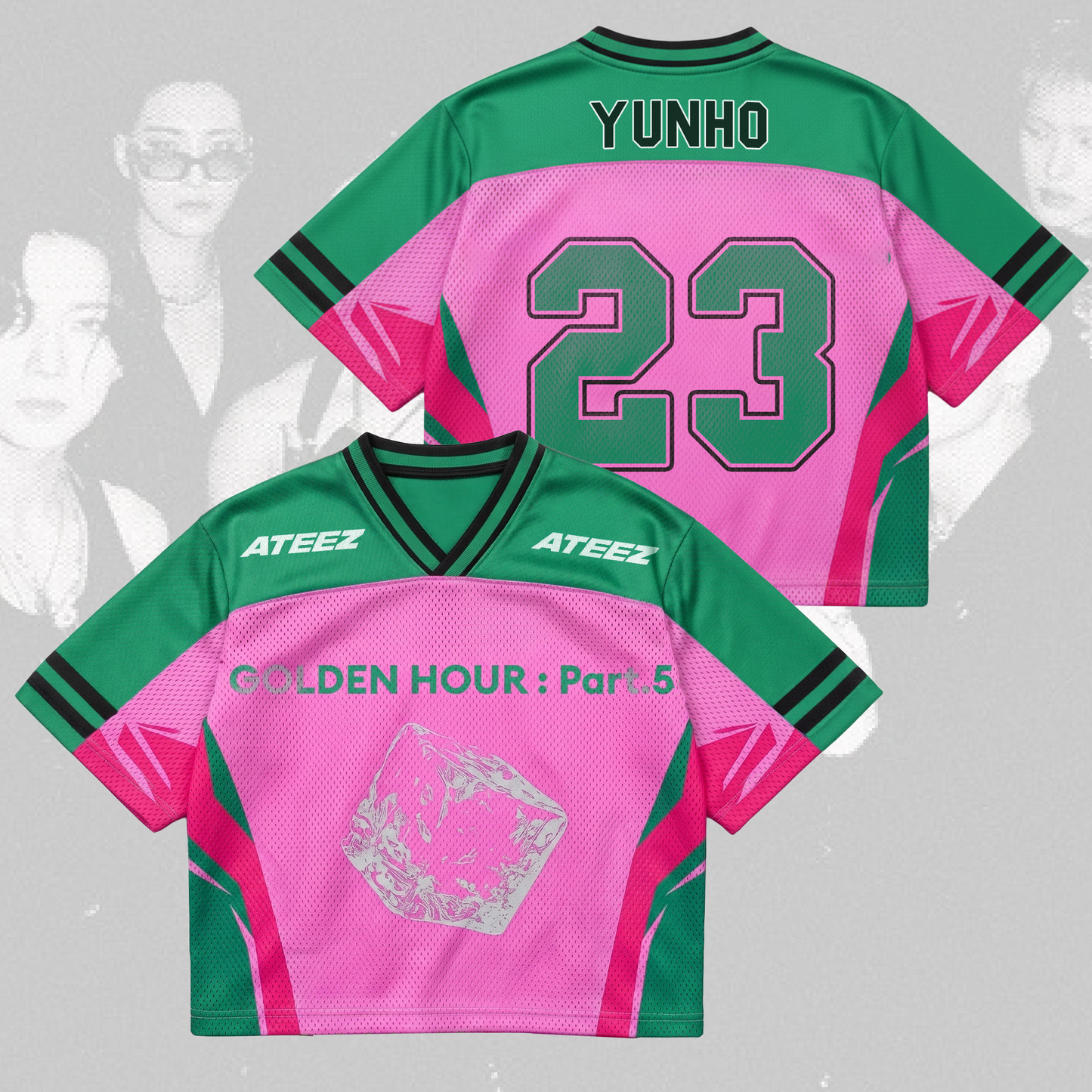 Genesis Golden Hour Part 5 ATEEZ Album Mixed Mesh Jersey
