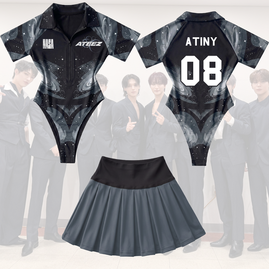 Ateez Nasa Single Golden Hour Album Full Jersey Bodysuit Set Fan Edition