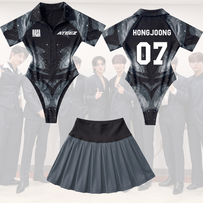 Ateez Nasa Single Golden Hour Album Full Jersey Bodysuit Set Fan Edition