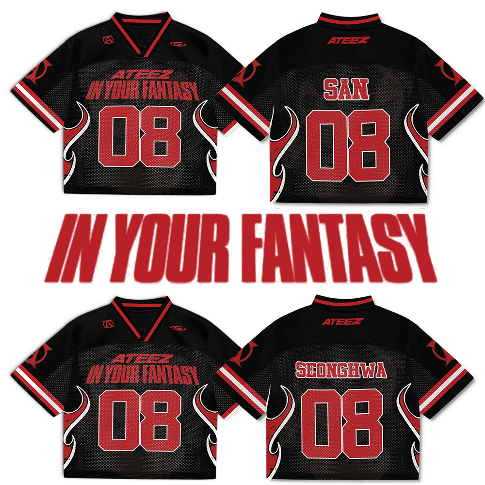 Mixed Mesh Jersey Football Ateez In Your Fantasy