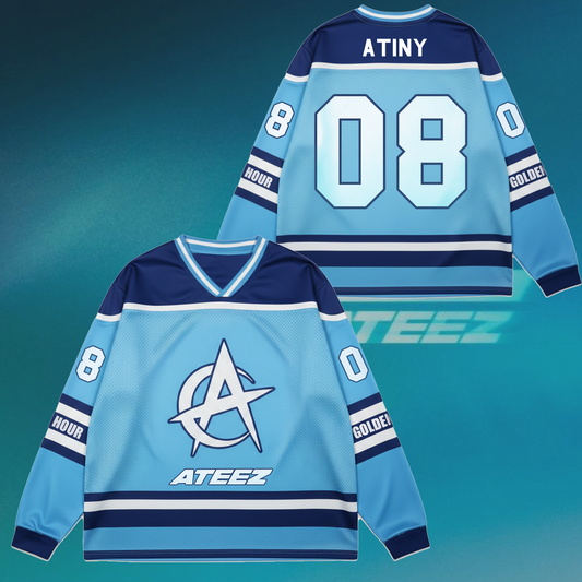 Ateez Golden Hour Part 4 Mesh Slicing Long Sleeved Gift For ATINY