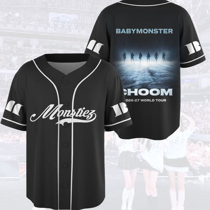 Babymonster Choom World Tour Baseball Jersey Fan Edition