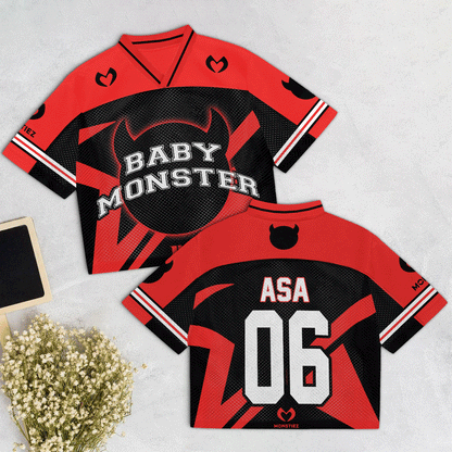 Babymonter Mesh Jersey Reb, Black