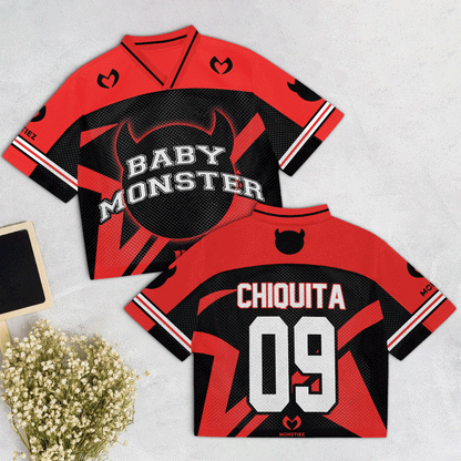 Babymonter Mesh Jersey Reb, Black