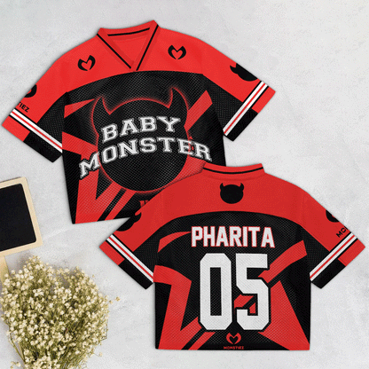 Babymonter Mesh Jersey Reb, Black