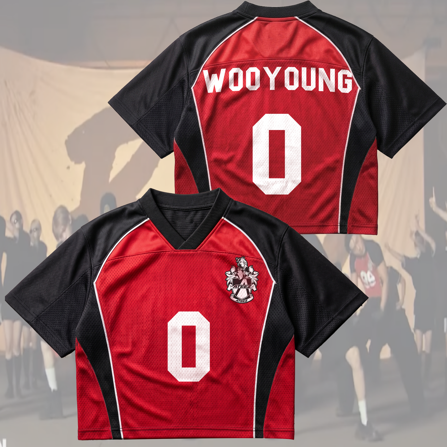ATEEZ BAD US TV Performance Mixed Mesh Jersey Kpop Merch Gift For Fans