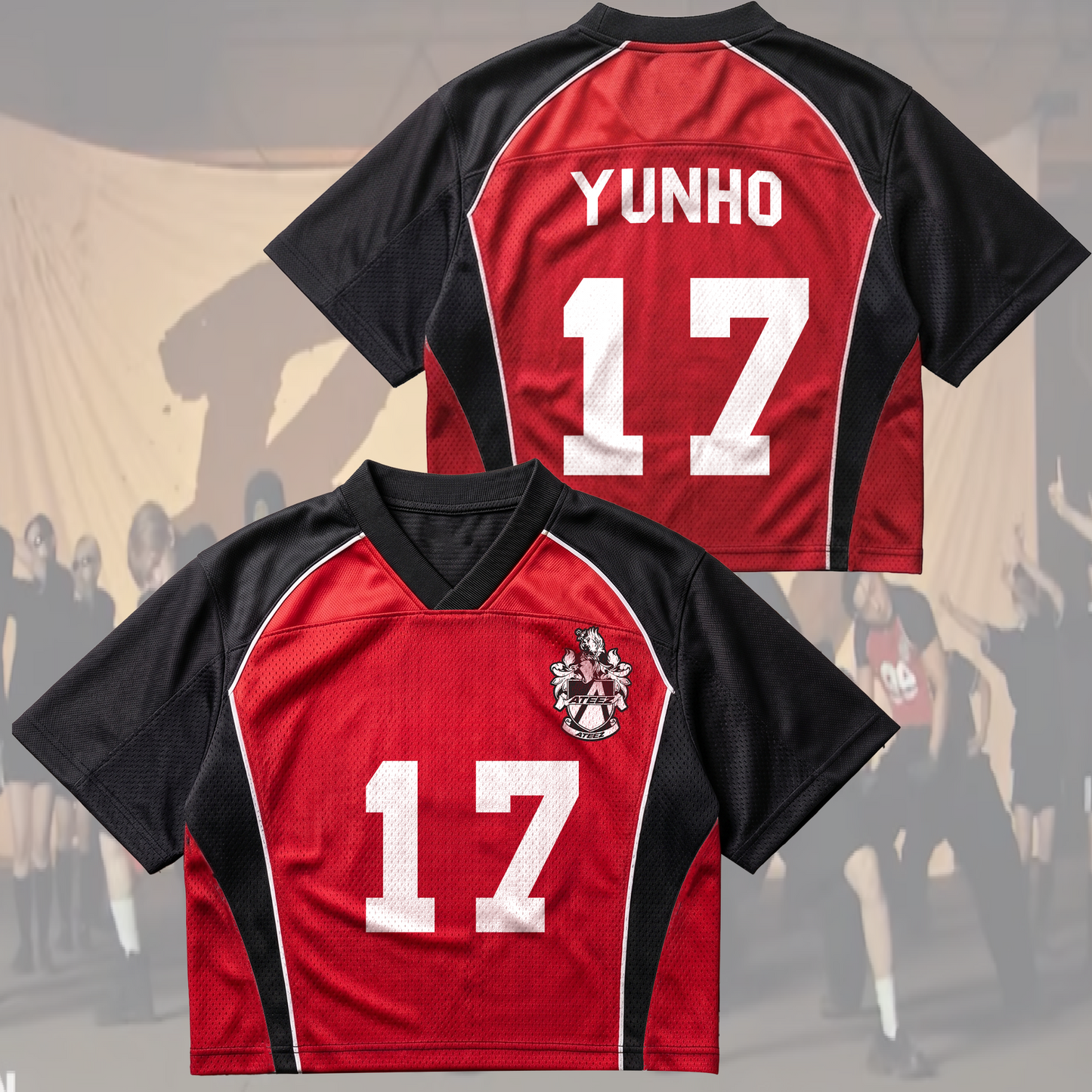 ATEEZ BAD US TV Performance Mixed Mesh Jersey Kpop Merch Gift For Fans