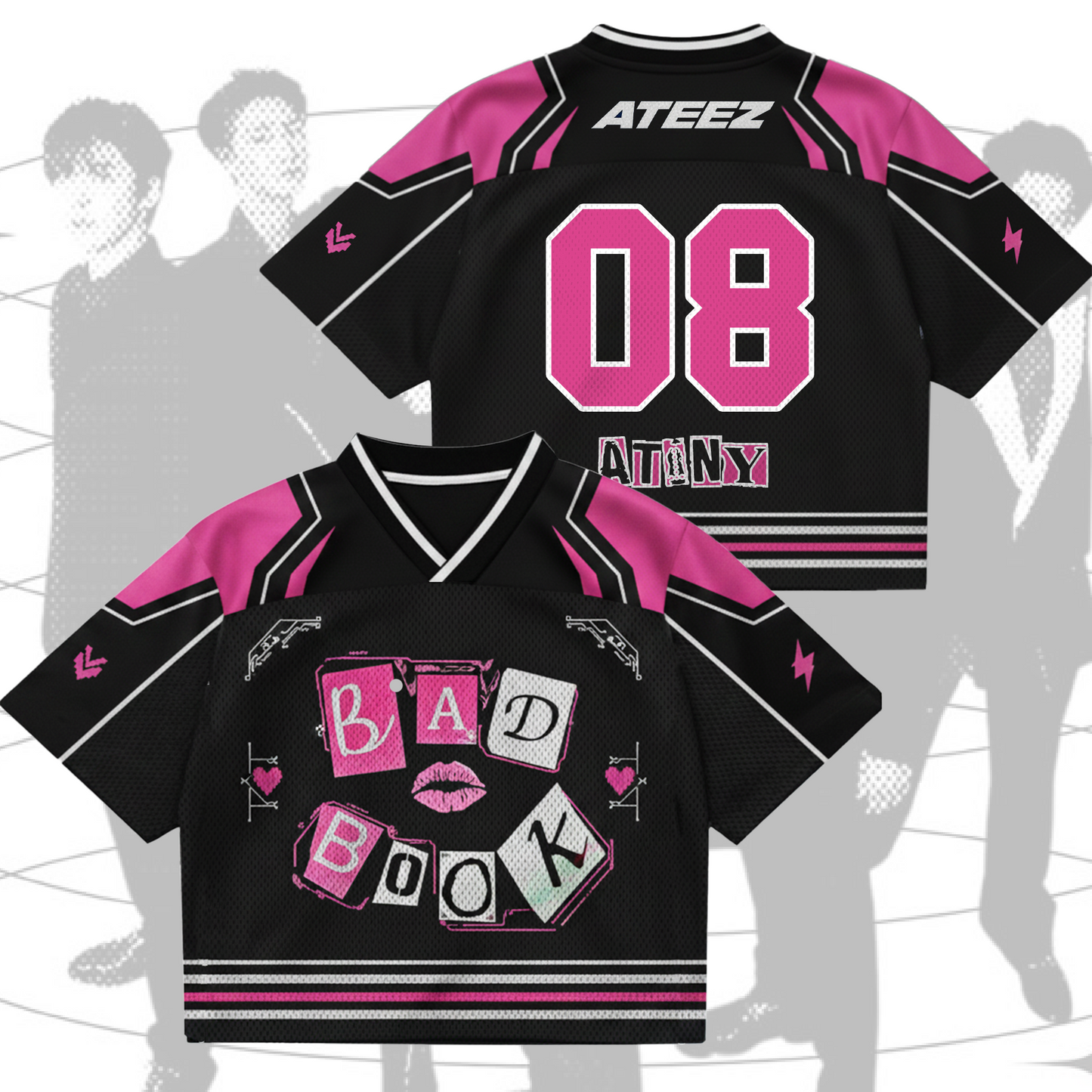 Mean Bad Book ATEEZ  Golden Hour Part 5  Mixed Mesh Jersey Fan Edition
