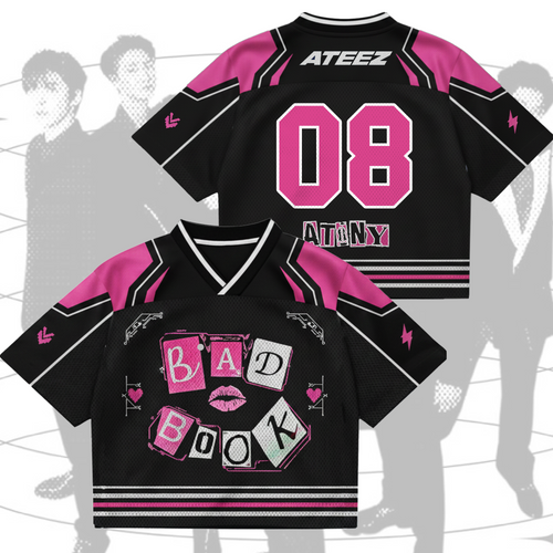 Mean Bad Book ATEEZ  Golden Hour Part 5  Mixed Mesh Jersey Fan Edition