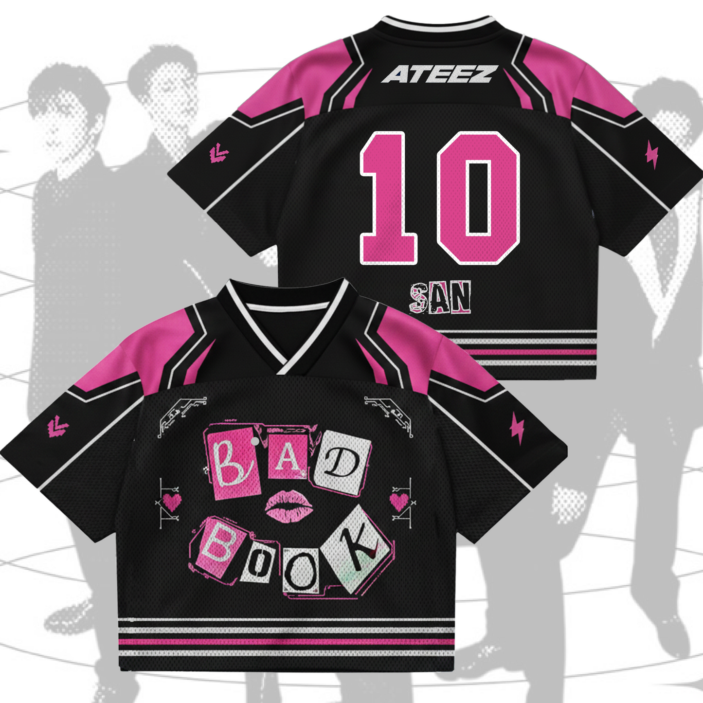 Mean Bad Book ATEEZ  Golden Hour Part 5  Mixed Mesh Jersey Fan Edition