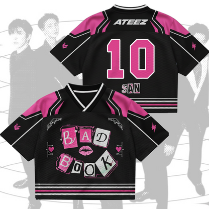 Mean Bad Book ATEEZ  Golden Hour Part 5  Mixed Mesh Jersey Fan Edition