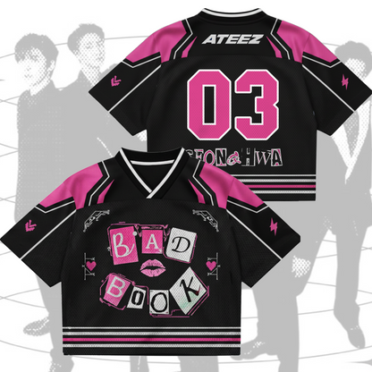 Mean Bad Book ATEEZ  Golden Hour Part 5  Mixed Mesh Jersey Fan Edition