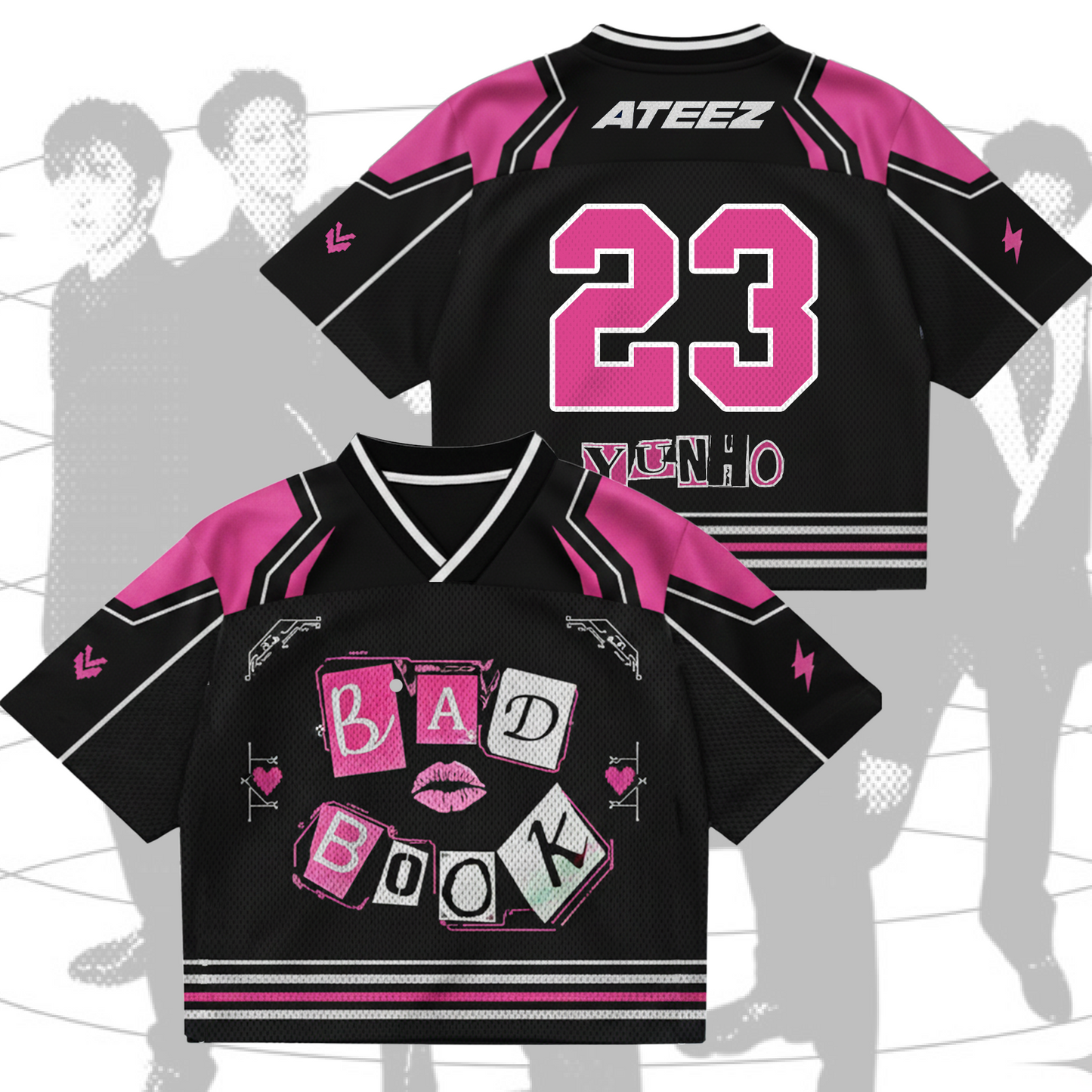 Mean Bad Book ATEEZ  Golden Hour Part 5  Mixed Mesh Jersey Fan Edition