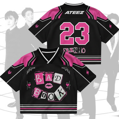 Mean Bad Book ATEEZ  Golden Hour Part 5  Mixed Mesh Jersey Fan Edition