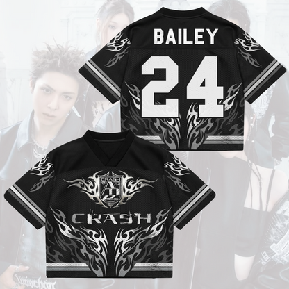 ALLDAY PROJECT Crash Album Heavy Metal Liquid Chrome Mixed Mesh Jersey Gift For Fans