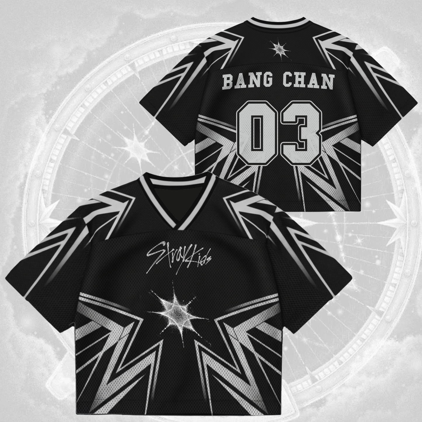 Stray Kids Star Mixed Mesh Jersey Gift For Lovers