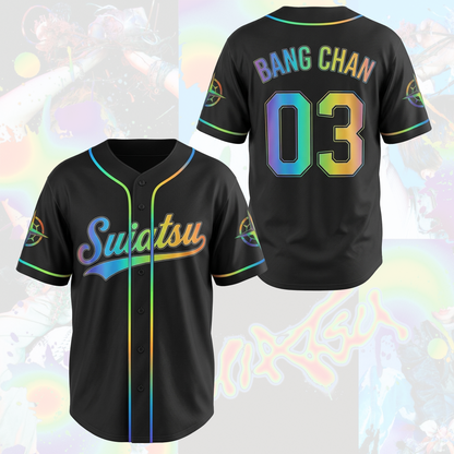 Vivid Suiatsu S.T.R.A.Y.K.I.D.S. Club Rainbow Baseball Jersey For Stay