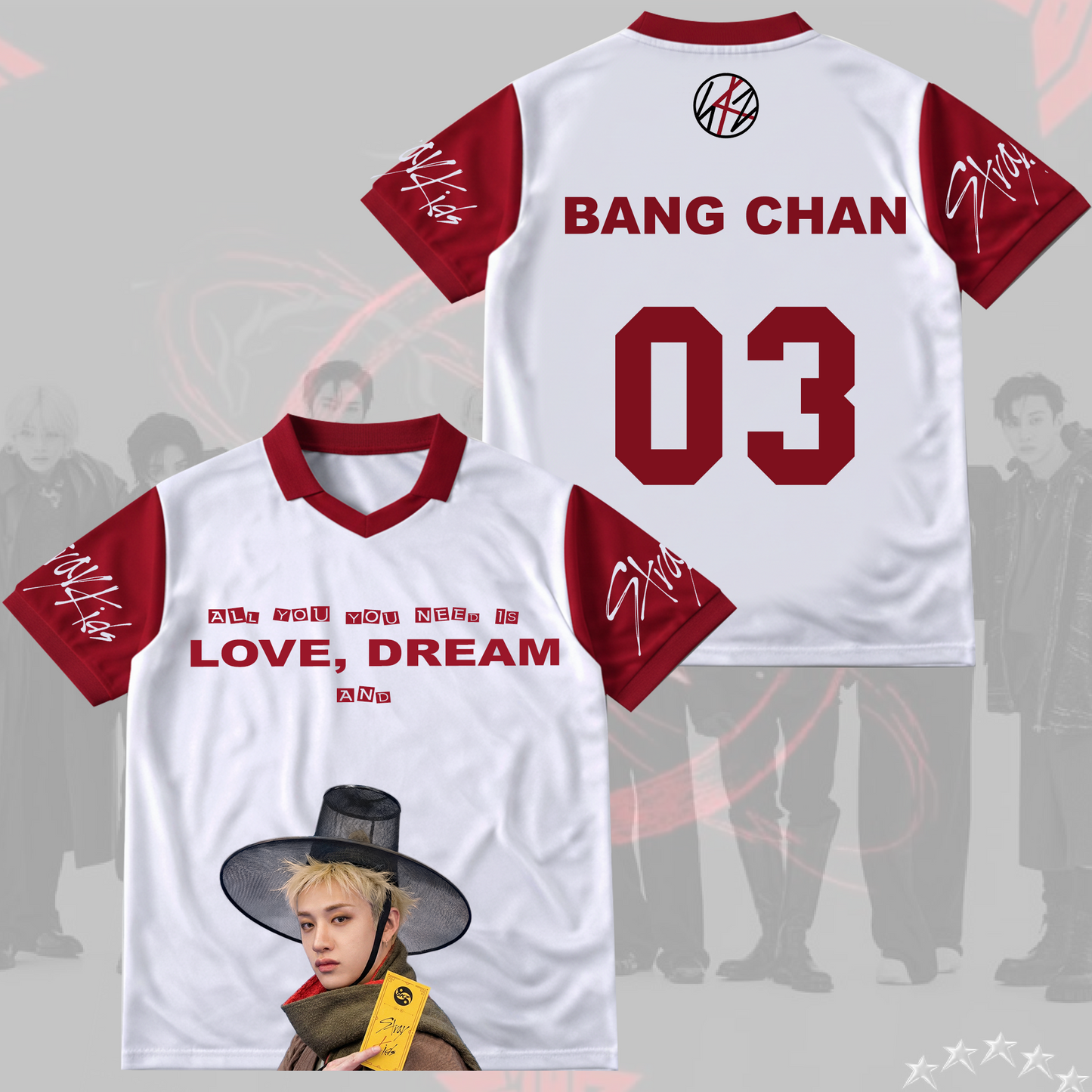 Stray Kids Moments Winged Neck Baseball Shirt Gift For Stay