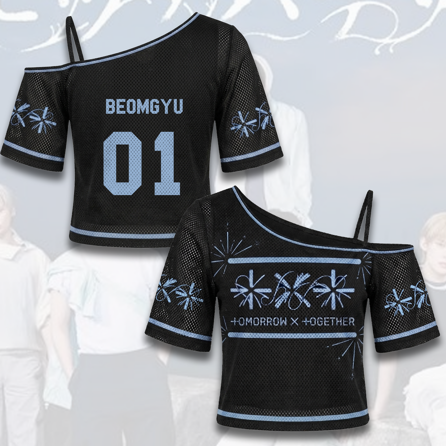 Tomorrow X Together Setsuna Hanabi Off Shoulder Mesh Gift For Fans