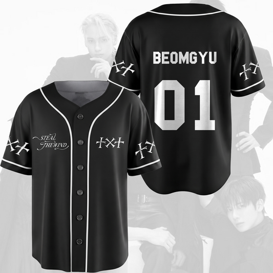TXT Steal The Wind Baseball World Tour Baseballtrikot Tomorrow X Together Fanartikel