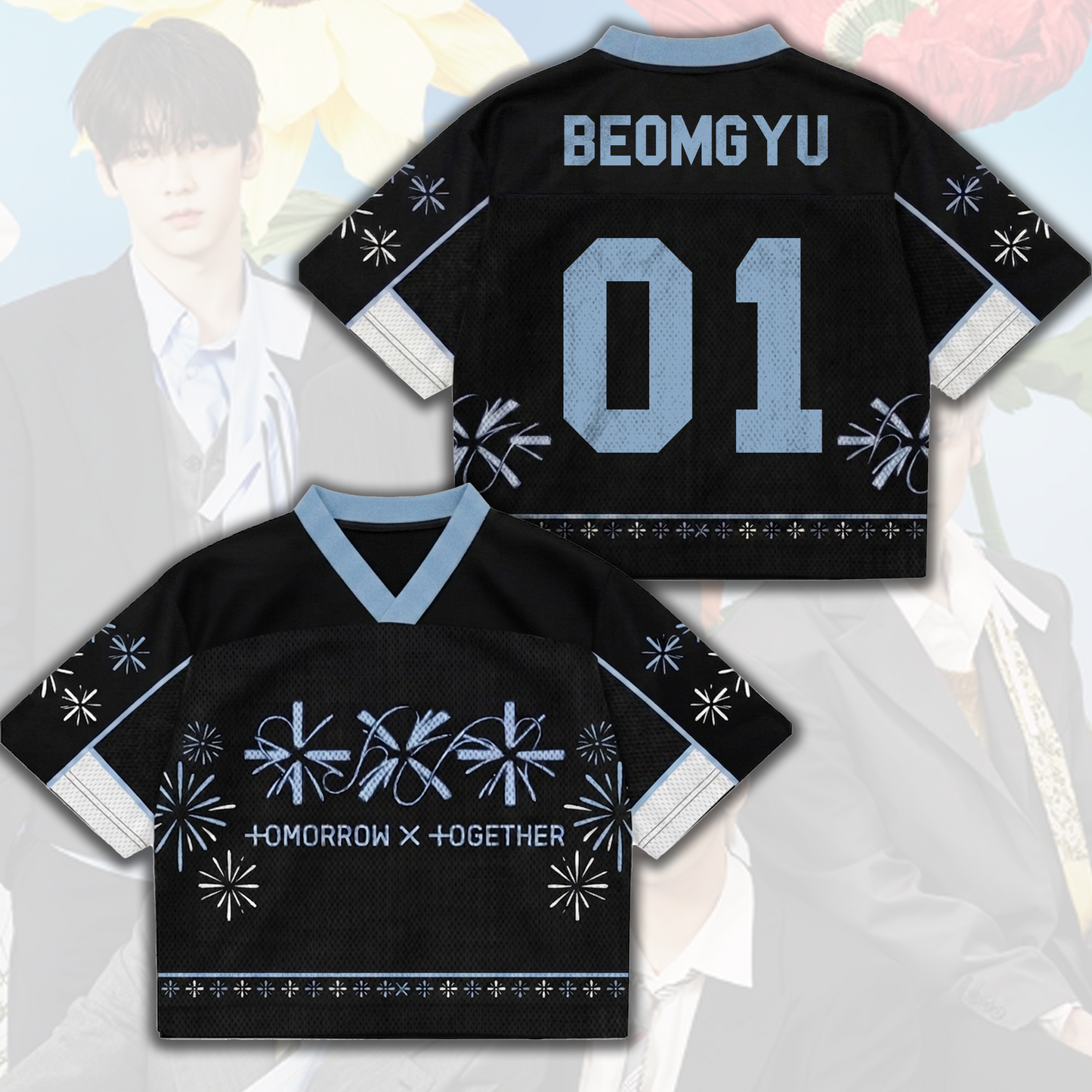 Setsuna Hanabi Tomorrow X Together Mixed Mesh Jersey Gift For Fans
