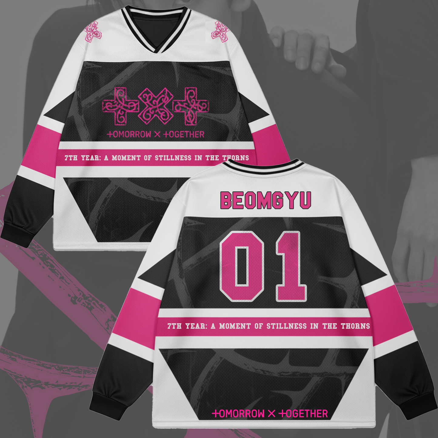 TXT 8th Abum Thorn Splicing Long Sleeved