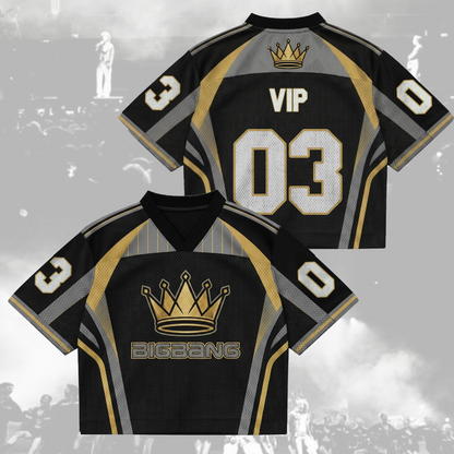 BIGBANG 2026 World Tour Mixed Mesh Jersey  G-Dragon Merch Gift For Fans