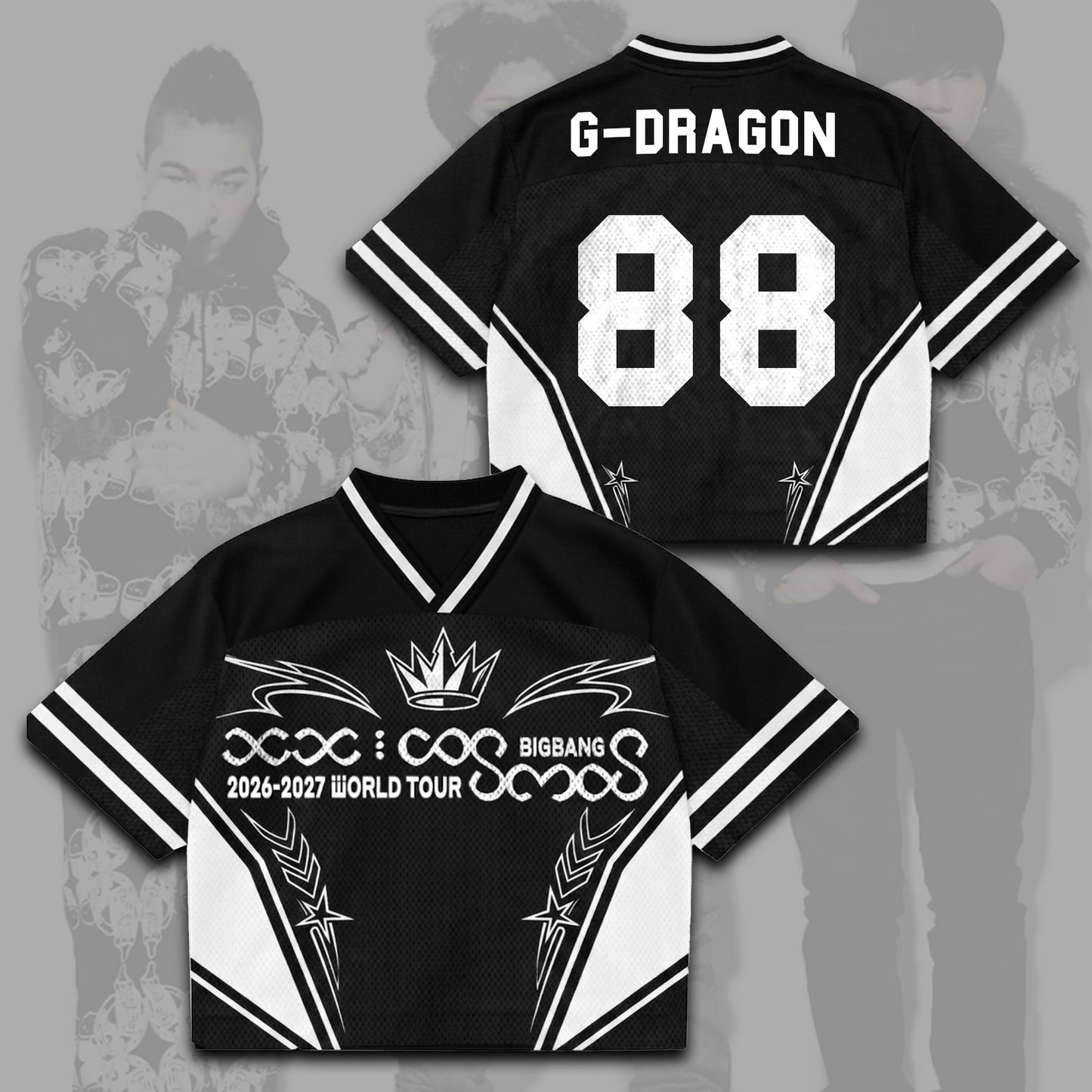Bigbang Cosmos World Tour Mixed Mesh Jersey Gift For Fans