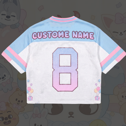 Personalized Stay Birthday Stray Kids Mixed Mesh Jersey Gift For Fans