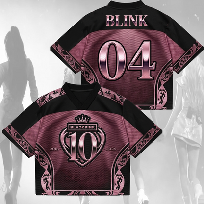 Ultimate Blackpink 10th Anniversary Mixed Mesh Jersey Fan Blink Gift