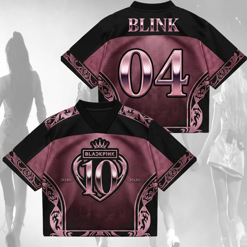 Ultimate Blackpink 10th Anniversary Mixed Mesh Jersey Fan Blink Gift