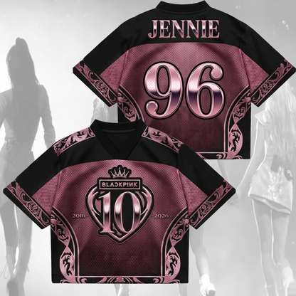 Ultimate Blackpink 10th Anniversary Mixed Mesh Jersey Fan Blink Gift