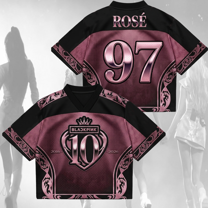 Ultimate Blackpink 10th Anniversary Mixed Mesh Jersey Fan Blink Gift