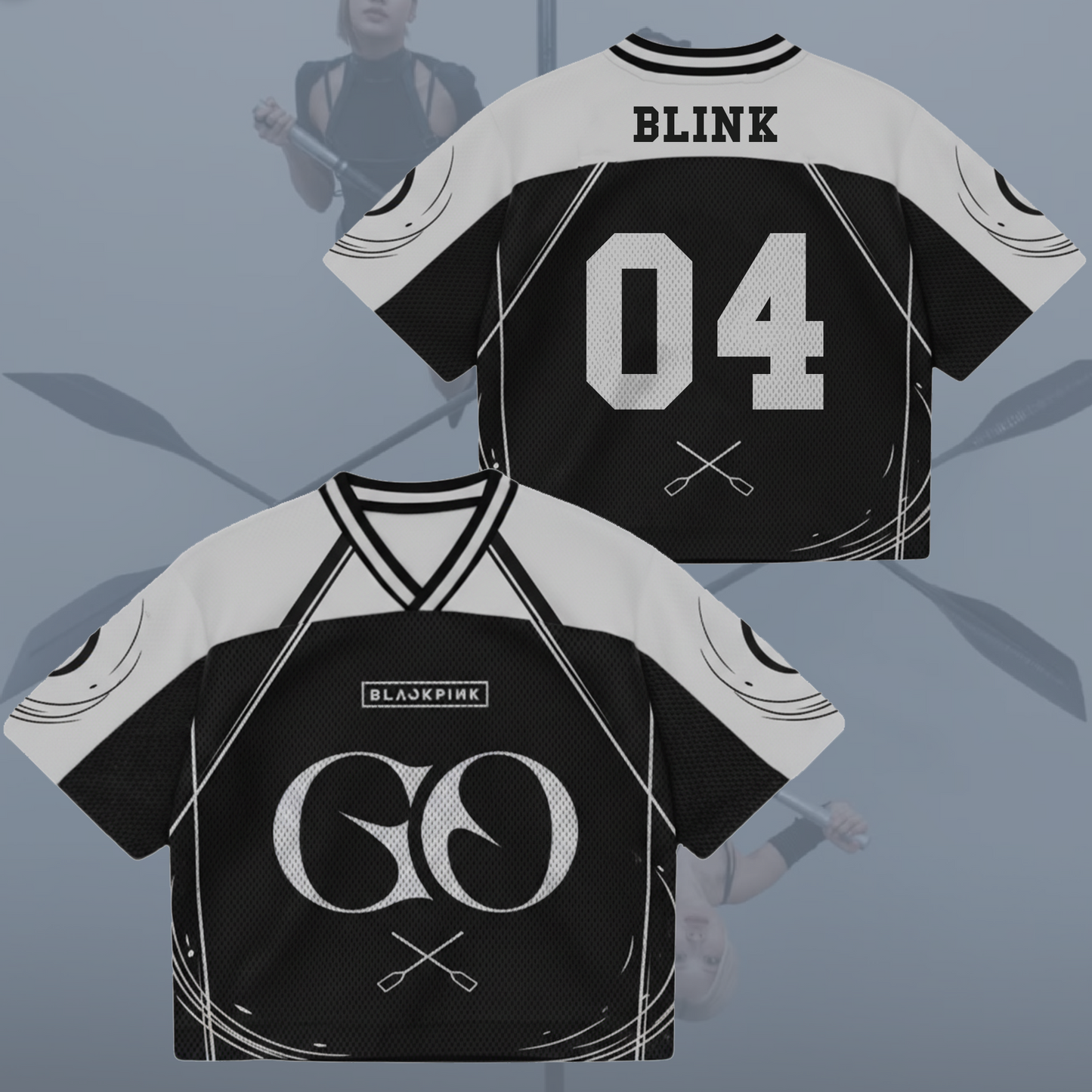 Epic BLACKPINK Go Song New Album Mixed Mesh Jersey