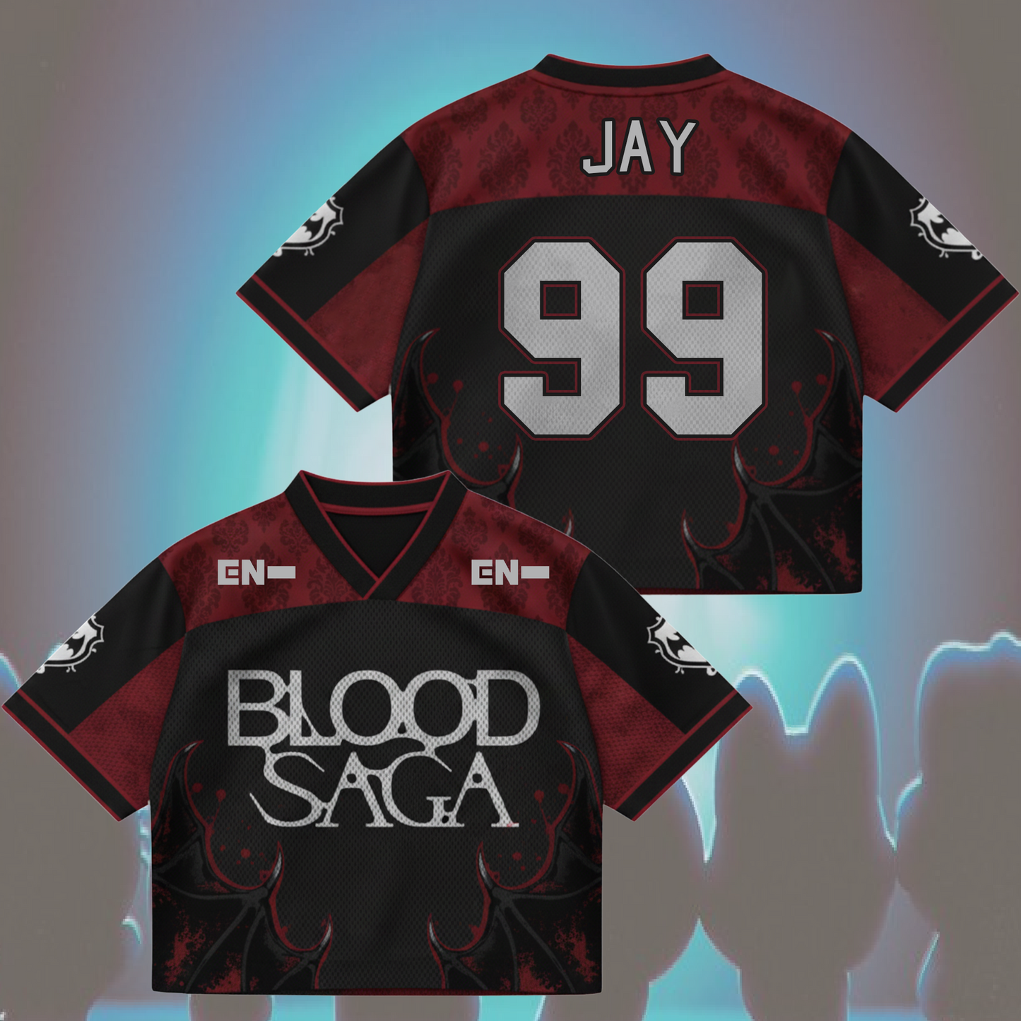 Blood Saga Enhypen Jersey - Vampire Aesthetic Mix Mesh World Tour