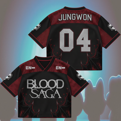 Blood Saga Enhypen Jersey - Vampire Aesthetic Mix Mesh World Tour
