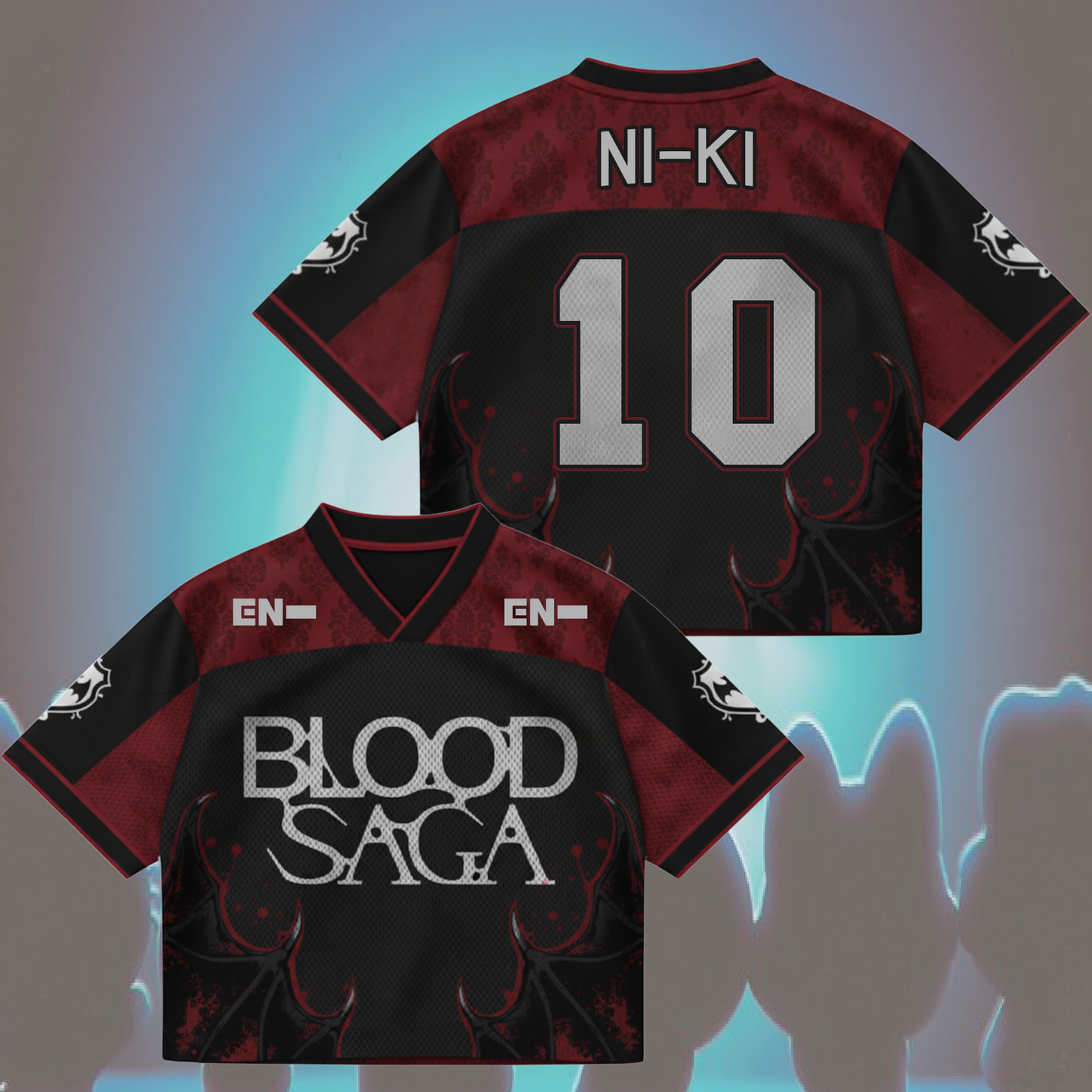 Blood Saga Enhypen Jersey - Vampire Aesthetic Mix Mesh World Tour