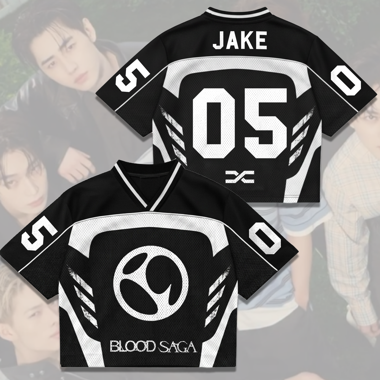 Sinners Club Enhypen Blood Saga Mix Mesh Jersey Fan Edition