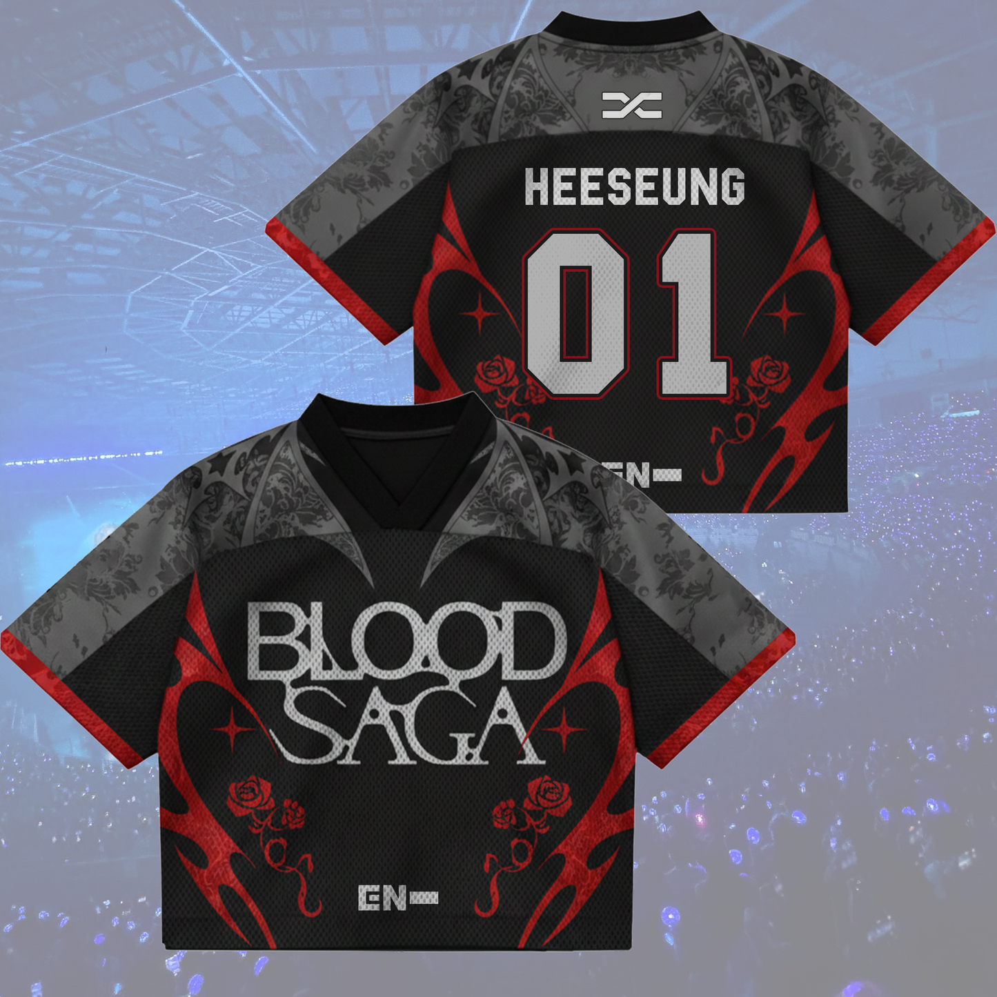 Blood Saga Enhypen Jersey - Untold Vampire Mix Mesh World Tour